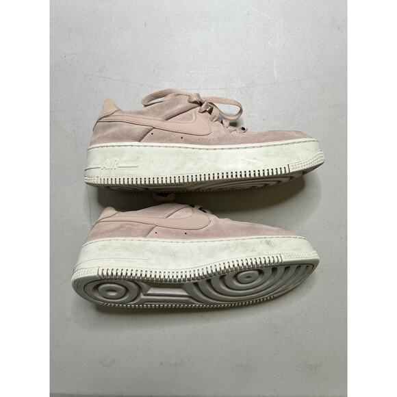 Nike Air Force 1 Sage Low AR5339-201 Pink Suede Platform Sneakers Women’s Sz 10 - Picture 5 of 10